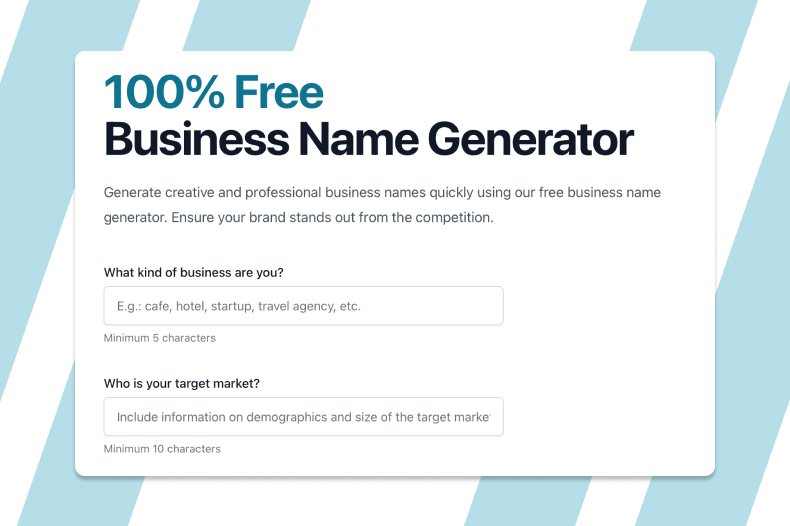Introducing the Free Business Name Generator | BizPlanner AI Insights