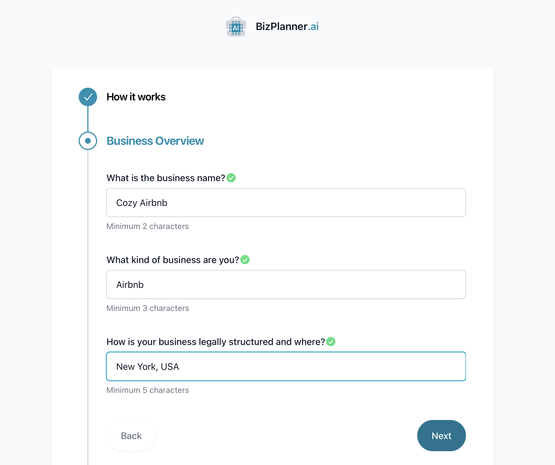 Plano de negócios para Airbnb: questionário